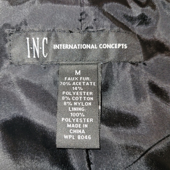 International Concepts Velvet Black Vest - Picture 6 of 7